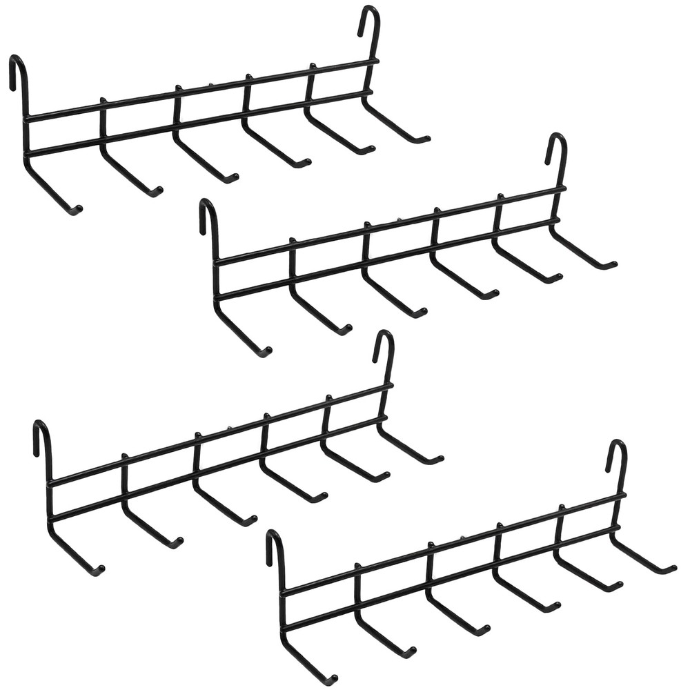 4 Pack Metal Grid Wall Hanging Hooks, Grid Wall , Heavy Duty Storage Hooks Ra...