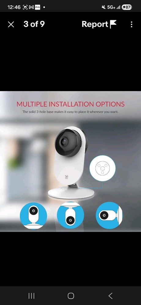 YI Pro 2pc Home Camera 2K Wireless IP Security Surveillance System Night Vision