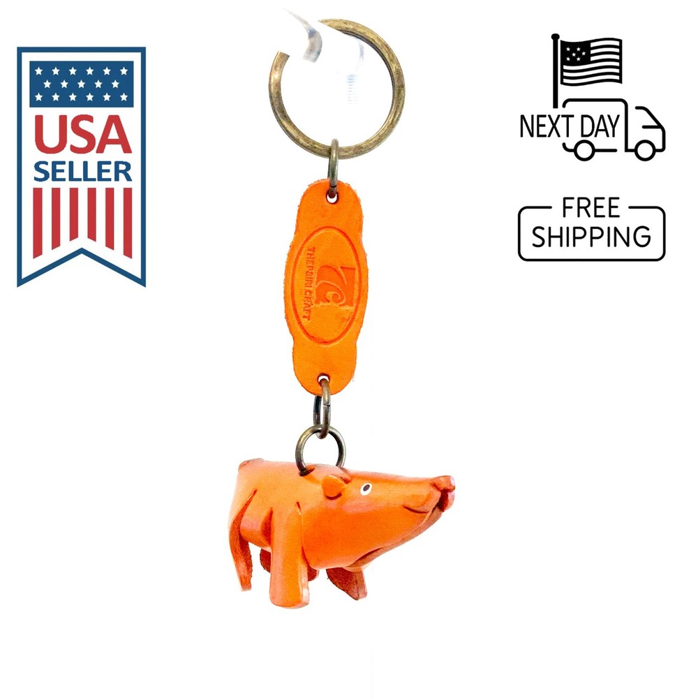 Bear Handmade Leather Keyring