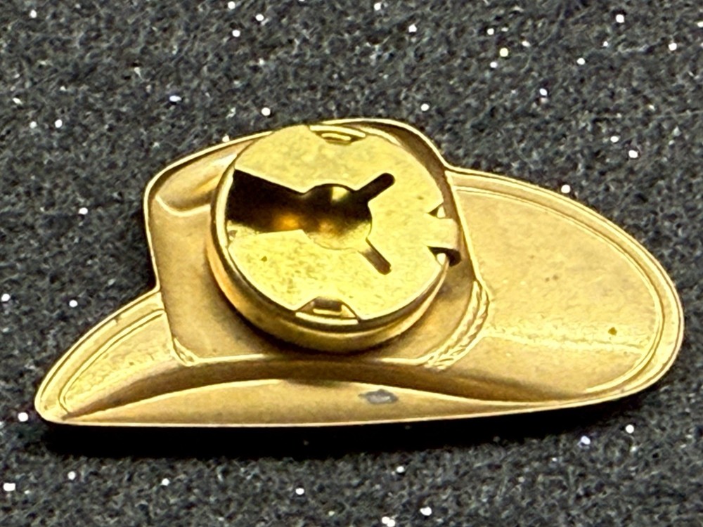 Brass Cowboy Hat Button Cover