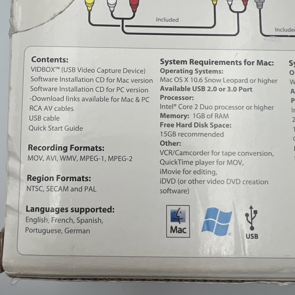 Honestech Video Conversion Suite 2.0 for PC & Mac Analog to Digital Solution