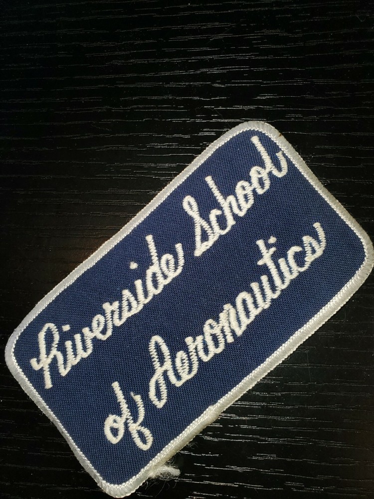 1950s 60s USAF Air Force Riverside Aviation School Patch