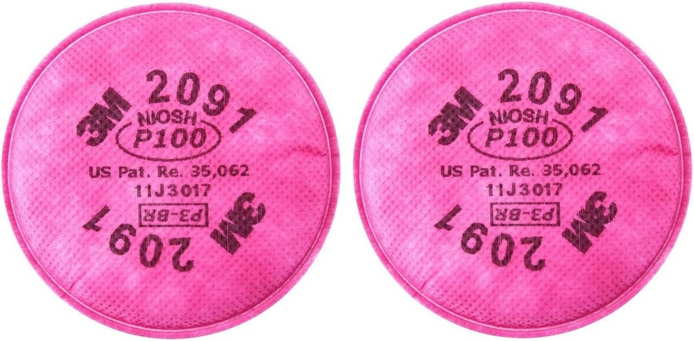 3M Particulate Filter 2091/07000(AAD), P100 (2 pack)