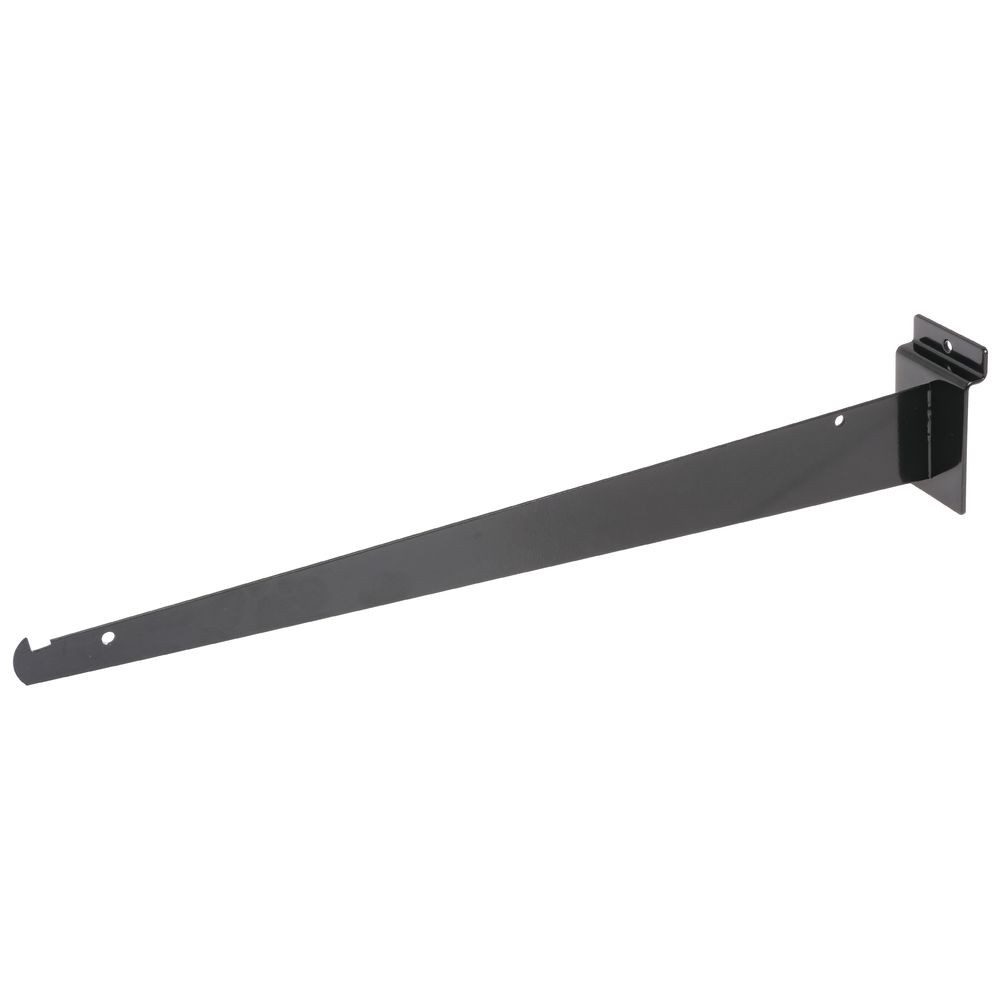Slatwall Shelf Bracket, 16" Black