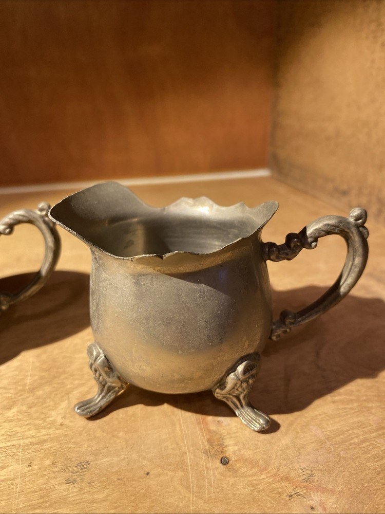 Creamer & Sugar Silver Metal UNBRANDED