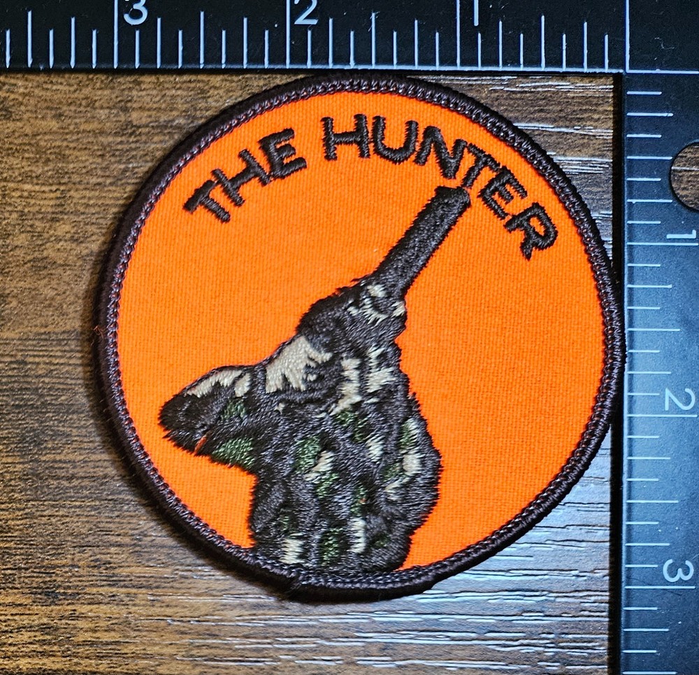 The Hunter Orange Round Hunting Identification Camo Shotgun Patch