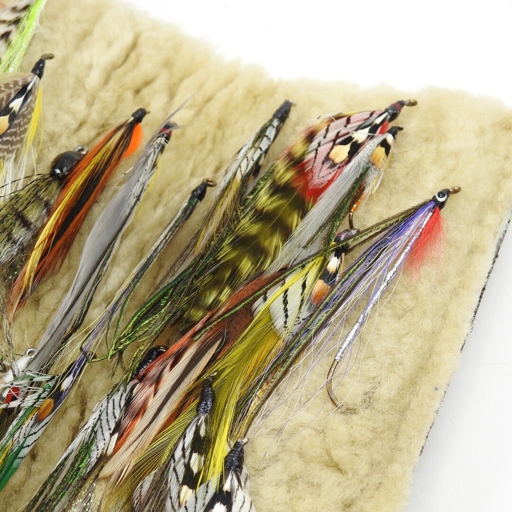 Eddie Bauer Leather Fly Wallet. W/ Flies.