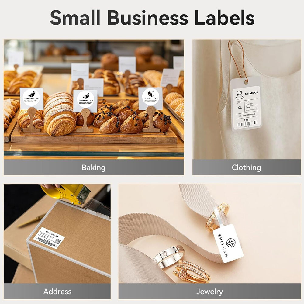 NIIMBOT B1 Bluetooth Label Maker with 3 roll Tapes Portable Thermal Printer