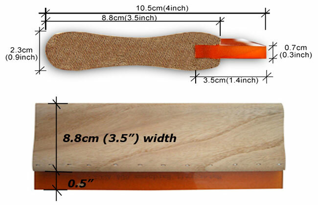 4pcs Screen Printing Squeegee Ink Scraper Silk Stencil Printing 75 Durometer