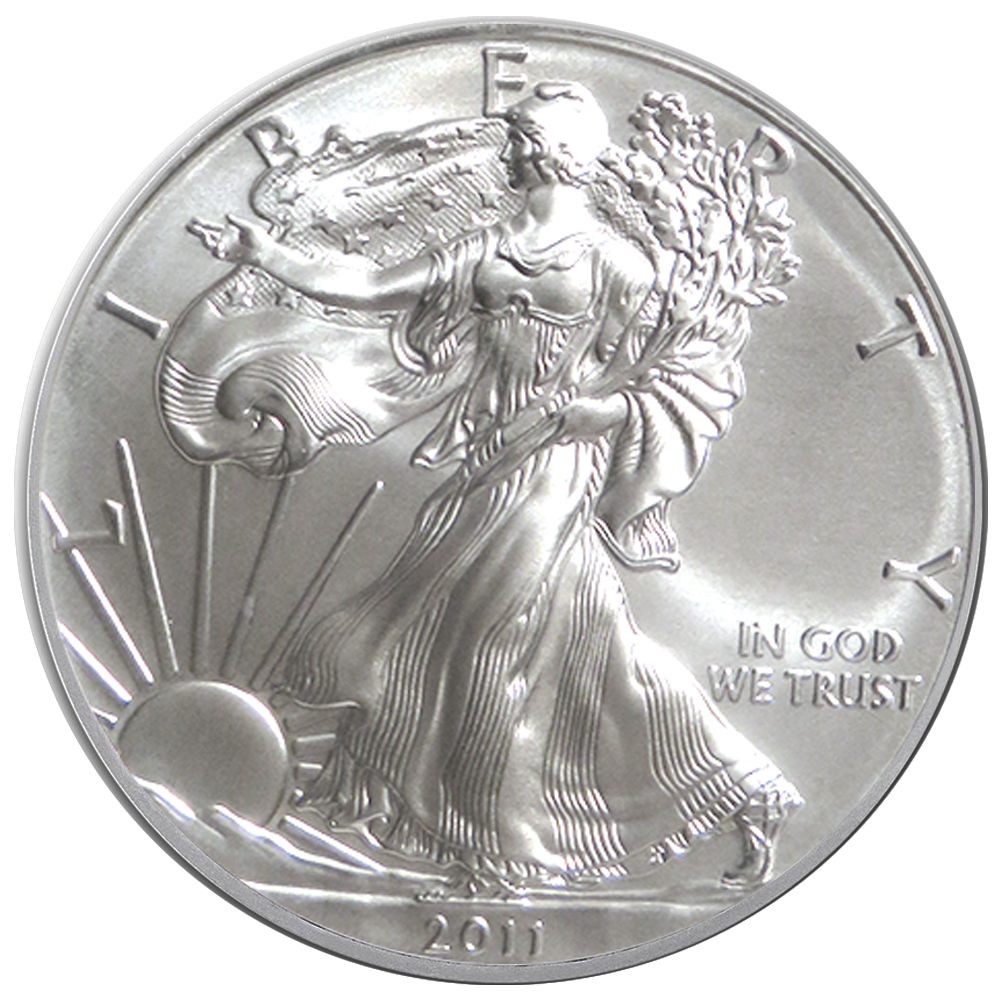 2011-W Burnished $1 American Silver Eagle Box, OGP & COA