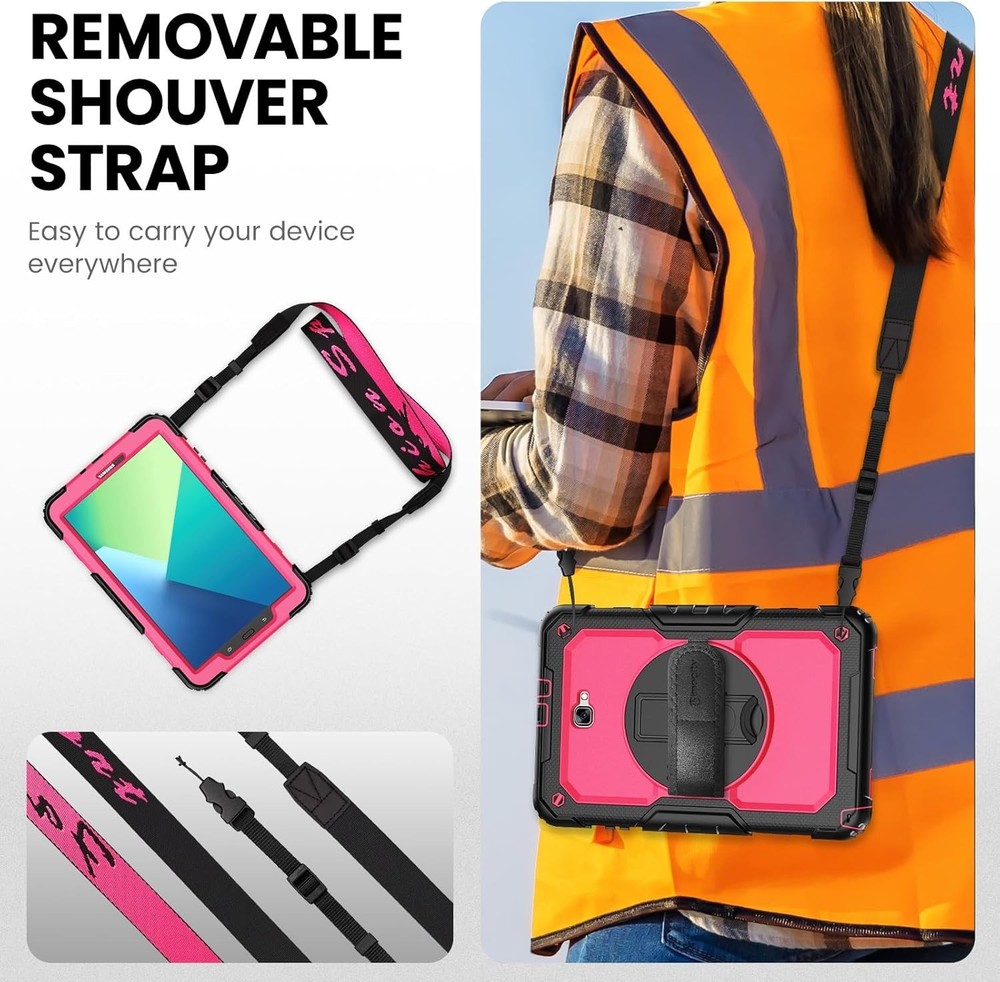 Robust Protective Case for Galaxy Tab A 10.1 - Screen Protector and Hand Strap