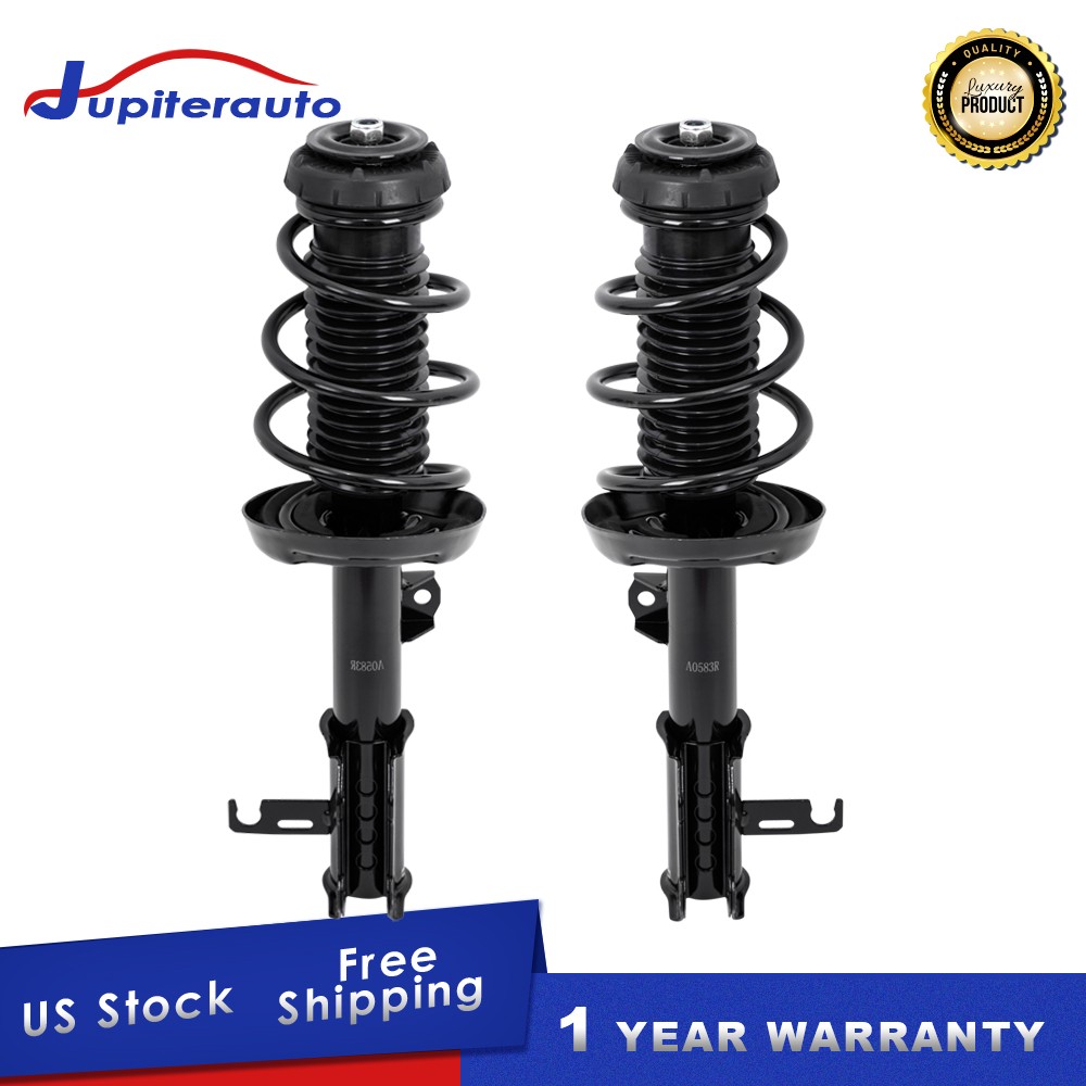 2PCS Front Complete Shocks Struts w/ Coil Spring For 2011 2012 Chevrolet Cruze