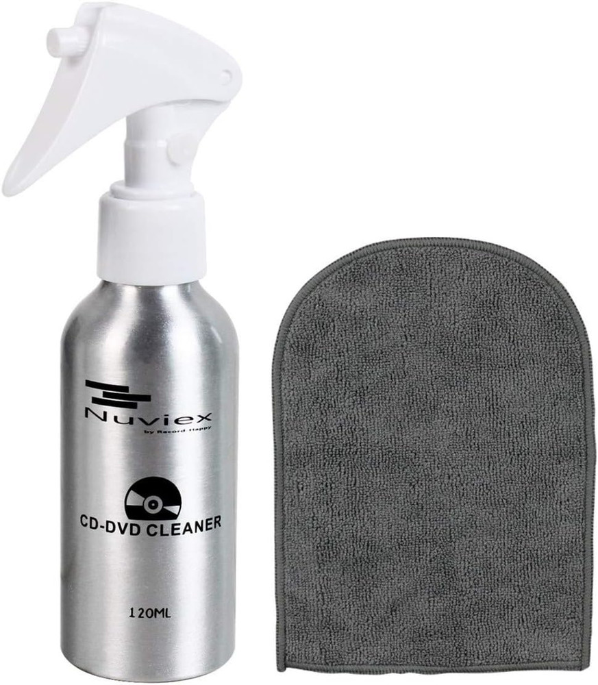 CD DVD Cleaner Solution Spray Fluid - Premium Compact Disc Cleaning Kit with Ant