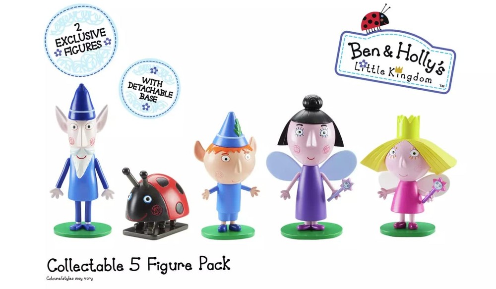 Ben & Holly Collectable 5 Figure Pack, and 5 piece Assortment, Multicolor