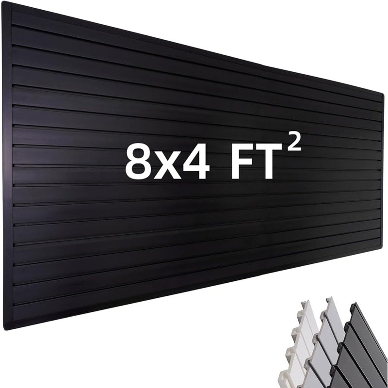 Garage Slat Wall Panel System Durable Tool Organizer PVC Storage Solution New