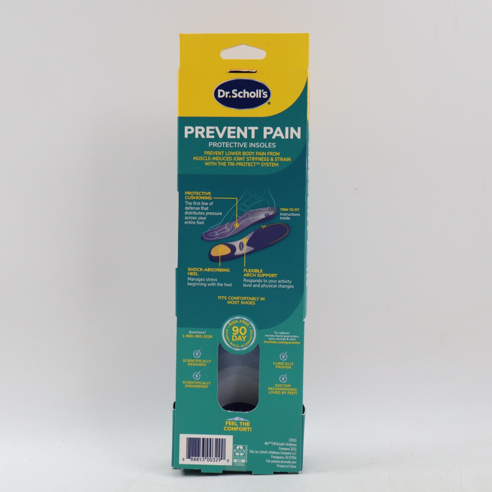 Dr. Scholl's Prevention Prevent Pain Women's Protective Shoe Insoles Size 6-10