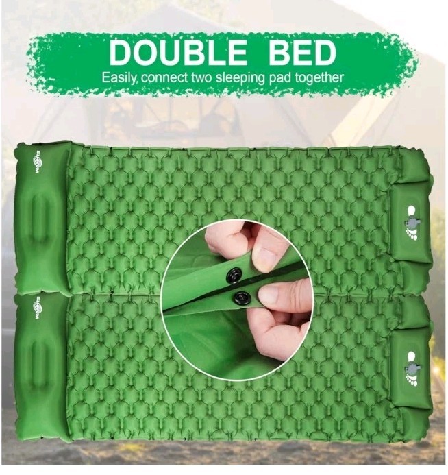 WANNTS Sleeping Pad, Ultralight Inflatable Sleeping Pad for Camping, Built-in...