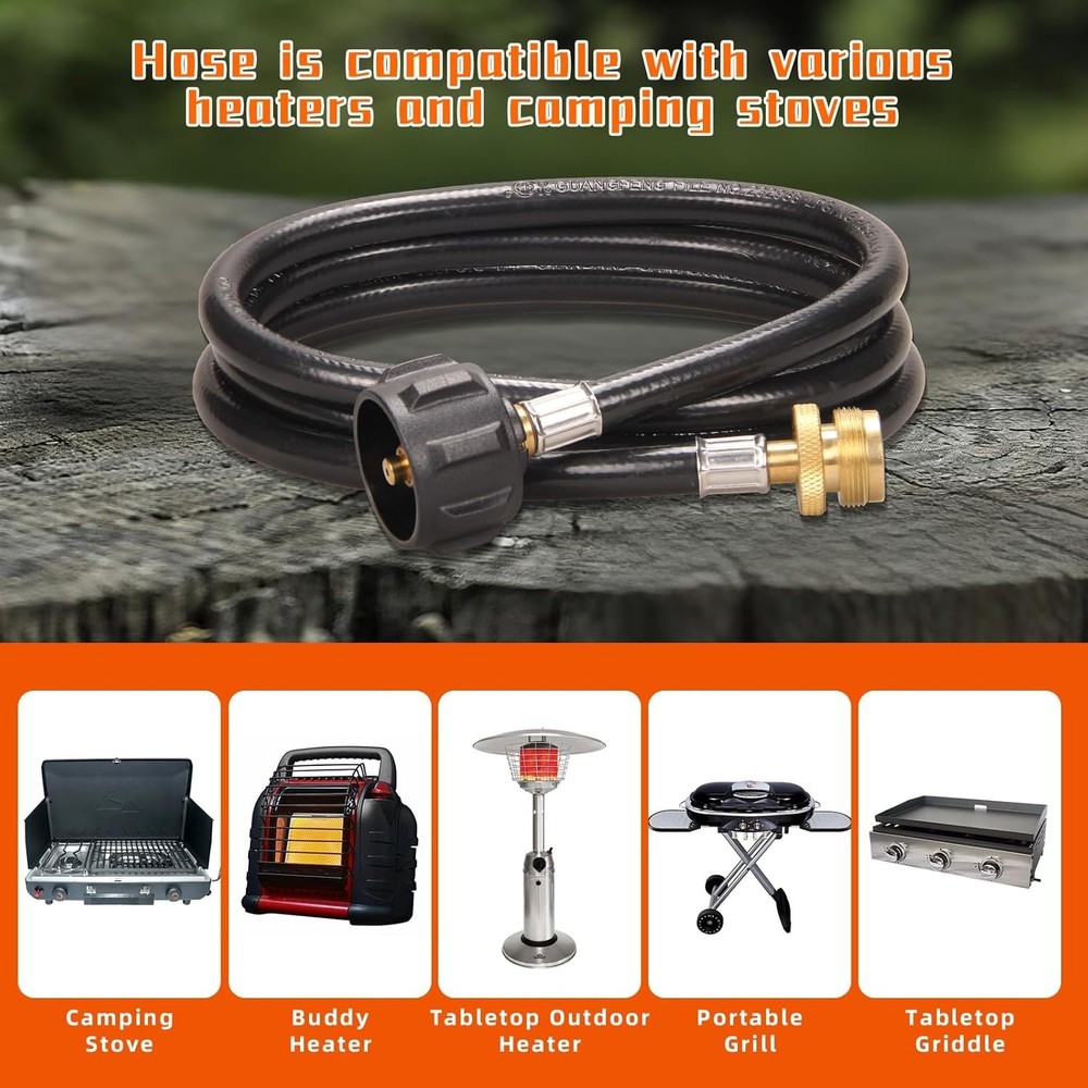 Compact Propane Torch with 5FT Hose - Efficient and Easy Ignition for All Tasks