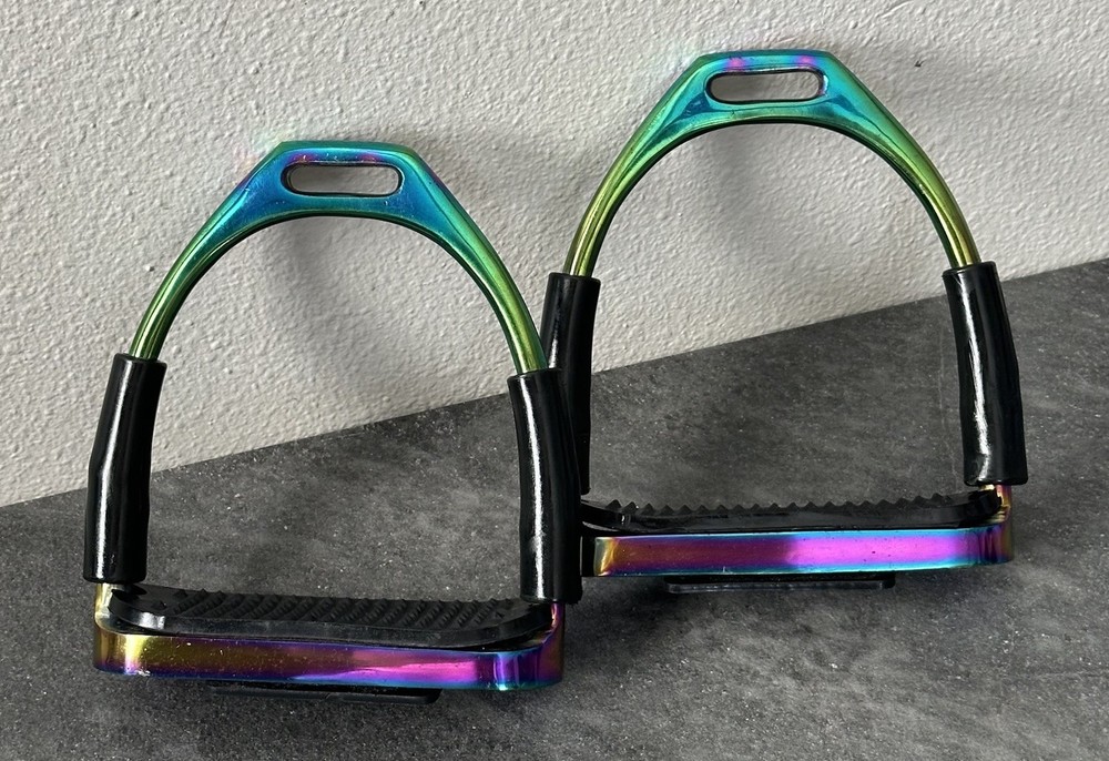 5” Rainbow Multi Color Flexible Safety Stirrups