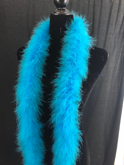 30 Gram Marabou Feather Boa, 2 Yard-Long Dancing Wedding Crafting Party Dress Up