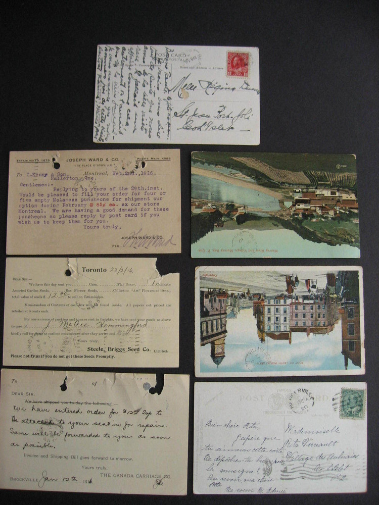 CANADA 7 postcards all have a split ring cancel! Well worth checking them out!