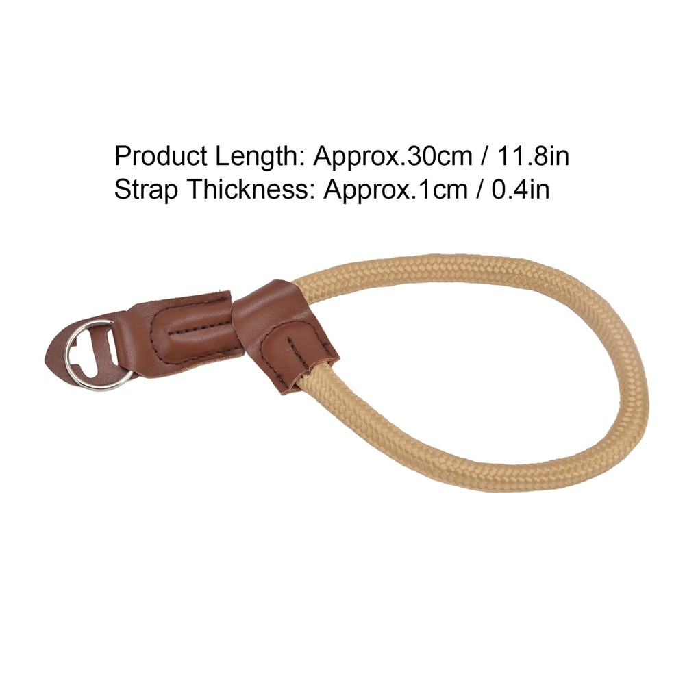 Khaki Adjustable Camera Hand Wrist Strap For Digital SLR Camera Quick