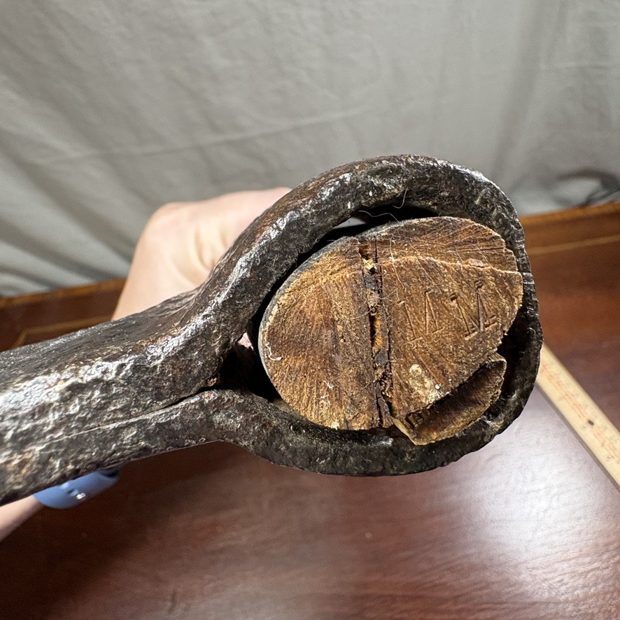 Antique Native American Tomahawk Trade Axe Hand Forged 18in Great Lakes Indian