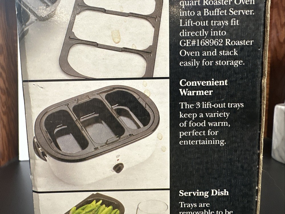 GE 168977, ROASTER OVEN CONVERSION TO BUFFET SERVER INSERT PANS