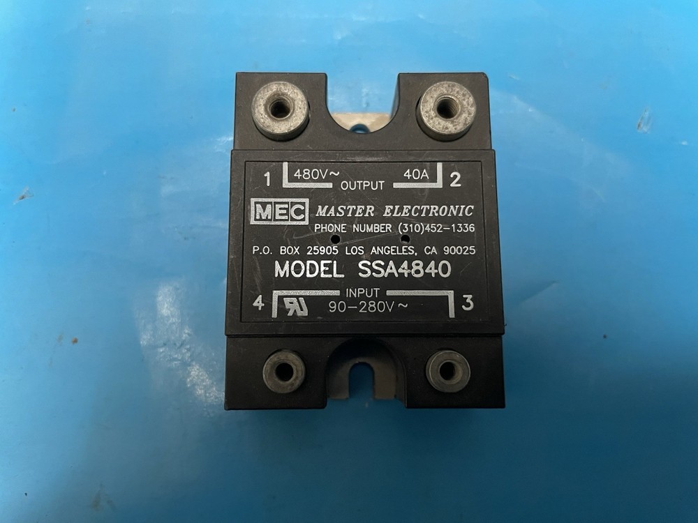 Master Electronic Solid State Relay Model SSA4840