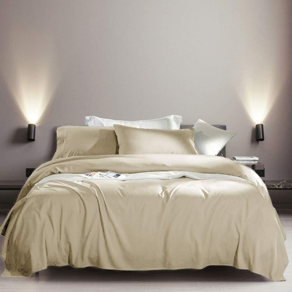 Super Soft Microfiber Bed Sheet Set - Wrinkle-Resistant, Deep Pocket, King Size