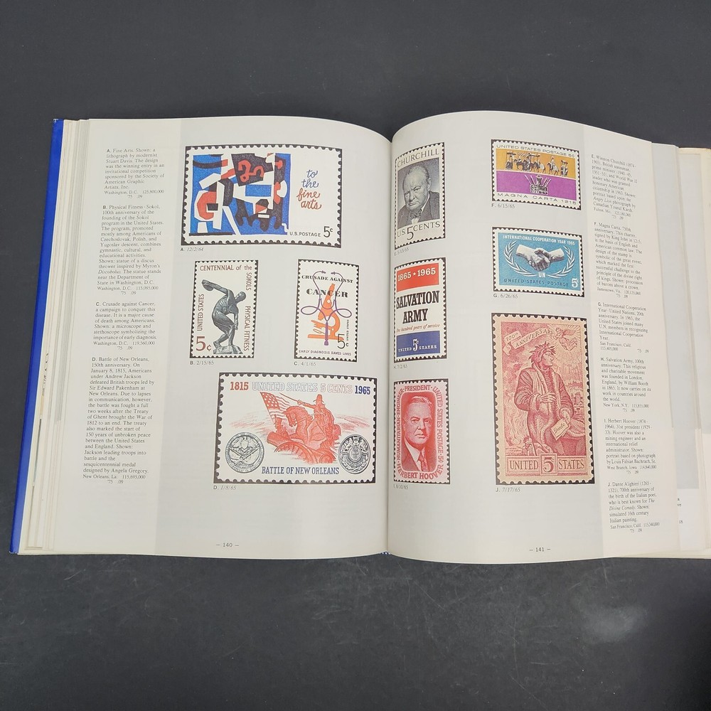 Pictorial Treasury of US Stamps Enlarged in Color The Story behind Stamps 1974