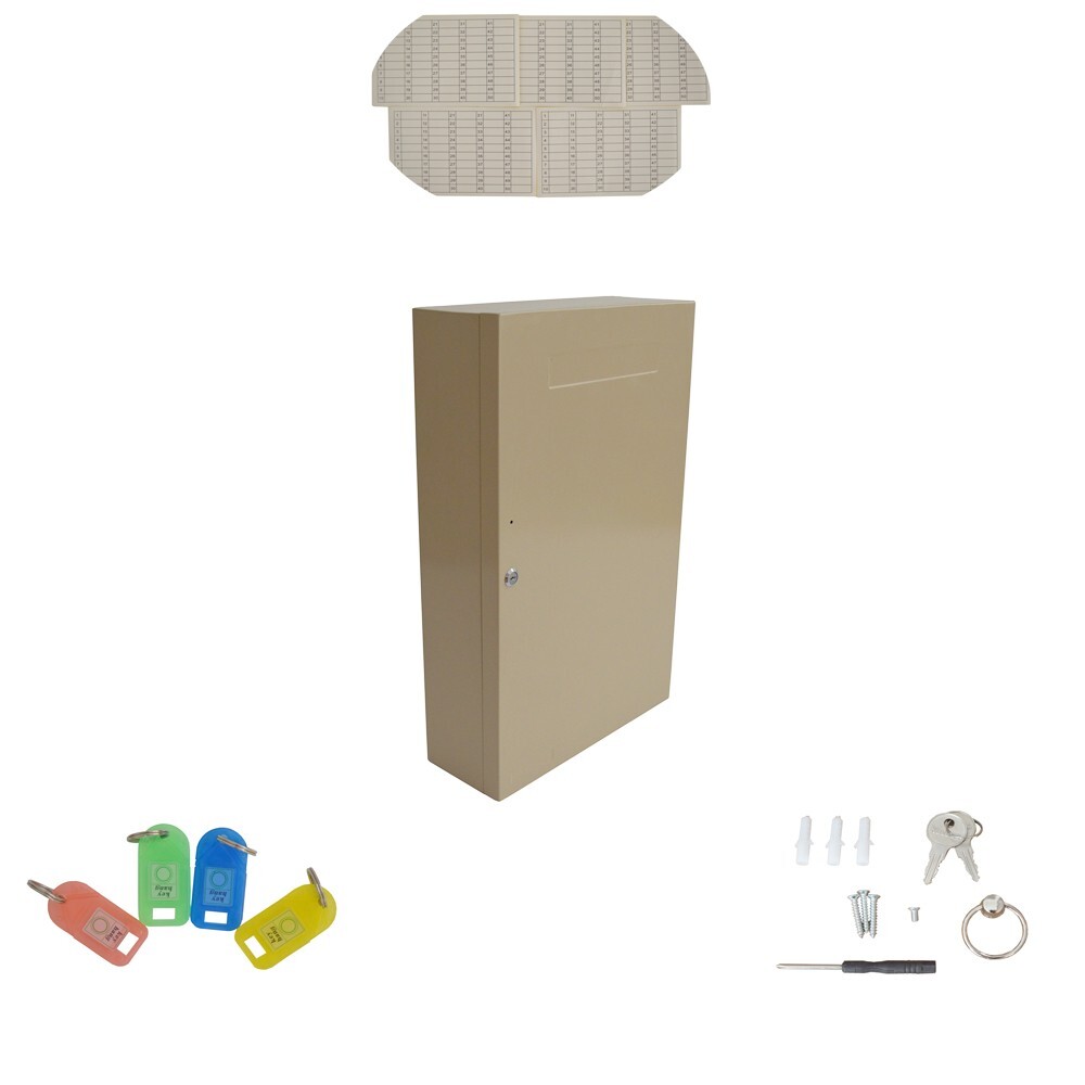 Key Cabinet 240 Hooks Wall Mount Lock Box Storage Key Boxes Collectables