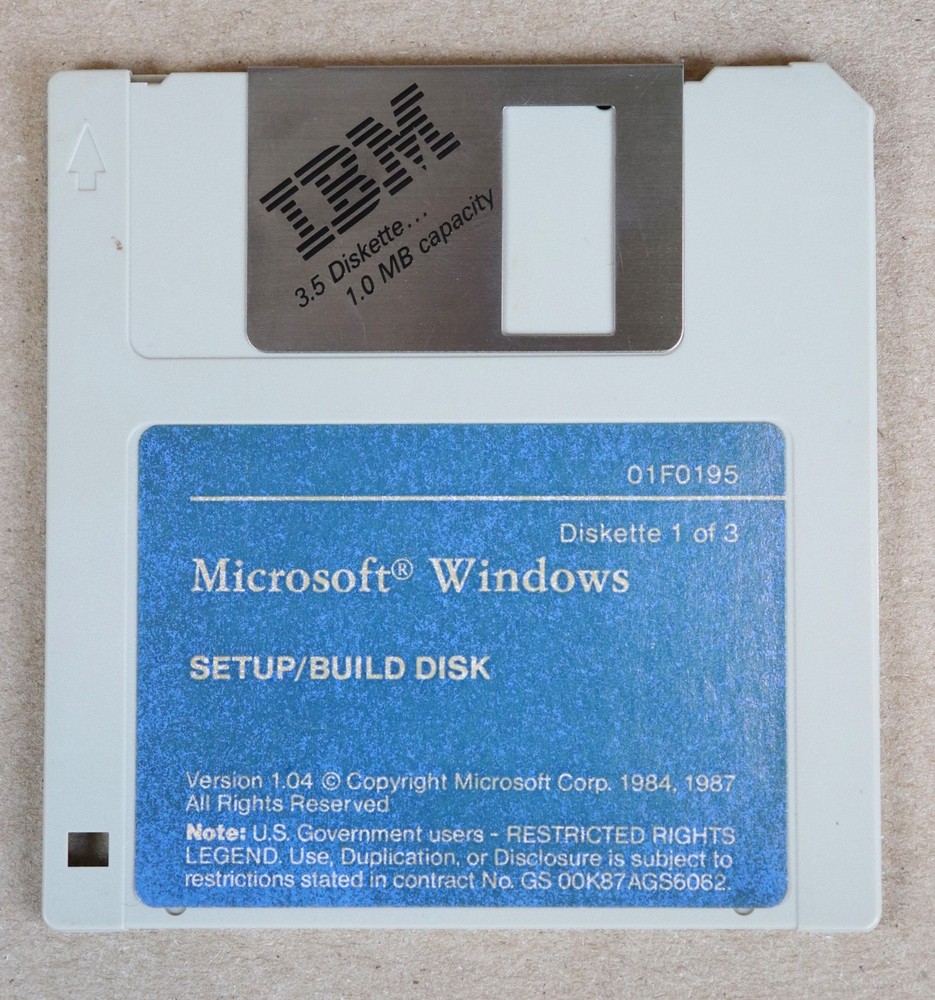 VTG IBM Microsoft Windows Setup/Build, Application/Write, Utilities/Fonts Disks