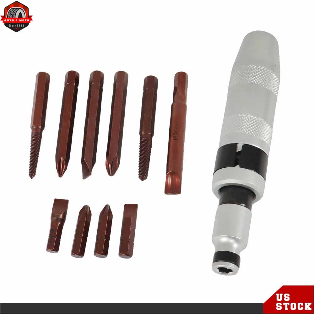 Heavy Duty 12 ×1/2" Screwdriver Bits Phillips Hex Impact Driver Socket Set Screw