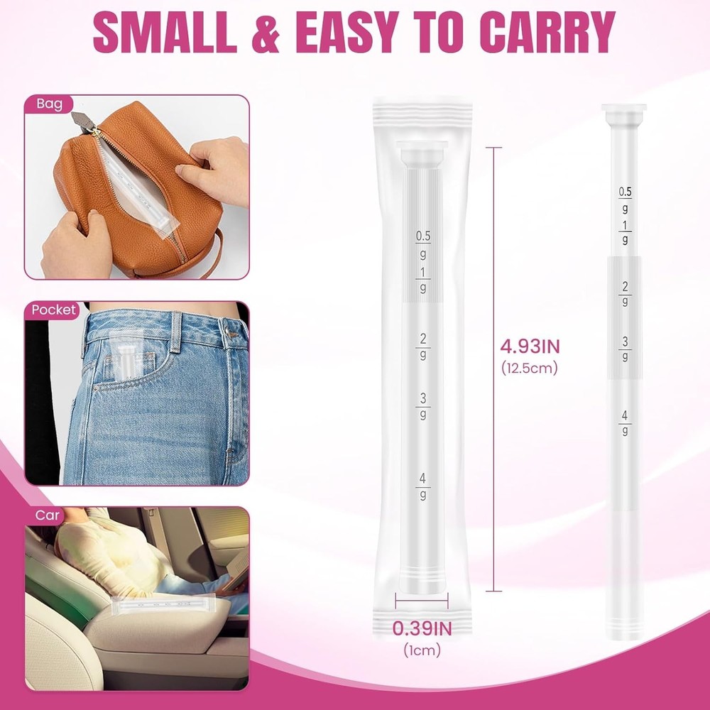 Travel-Friendly Disposable Vaginal Applicators - 30 Pack with Clear Dosage Marks