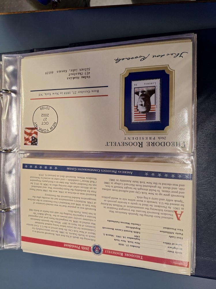 American Presidents Commemorative Covers Mint Condition