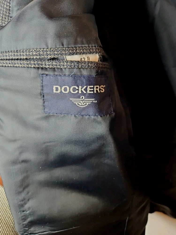 Dockers Multicolor Micro Check Blazer Mens Size 42R