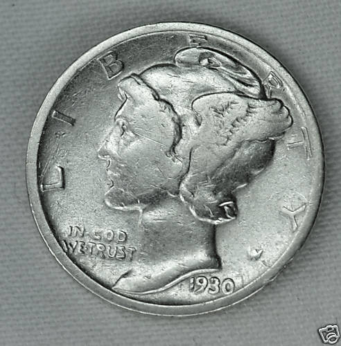 1930-s Mercury Dime.   Better Grade   (Inventory A)