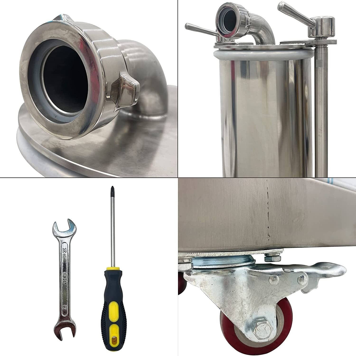 35L Hydraulic Sausage Filling Machine 600kg/h Automatic Sausage Stuffer Meat Fil