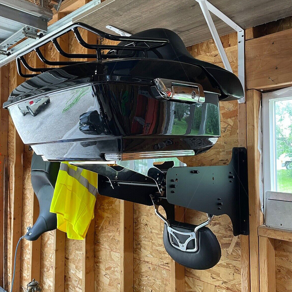 Pack Wall Mount Storage Rack For Harley Tour Pack Touring Road King Street Glide