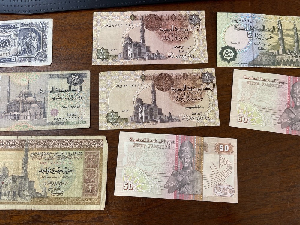 Assorted Egypt Old & New Banknotes Lot High Value