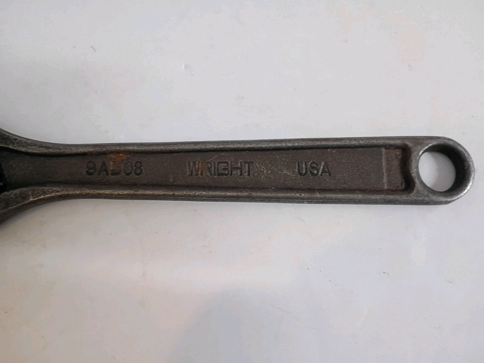 Wright 9AB08 8" Adjustable Wrench USA Hand Tool