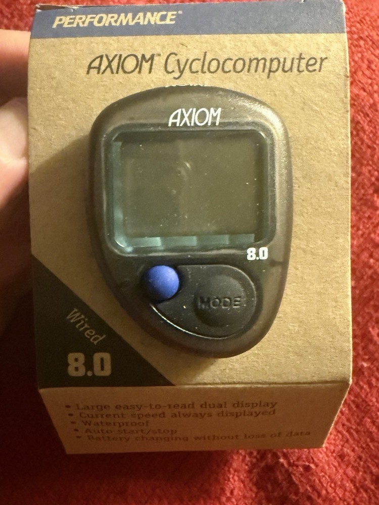 Performance Axiom 8.0 Wired Cyclocomputer NEW