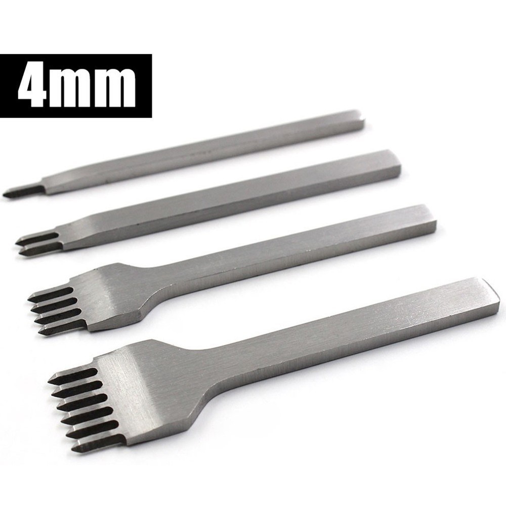 Professional Hole Punch Tool for Leather Craft Pricking Iron Stitching Chisel