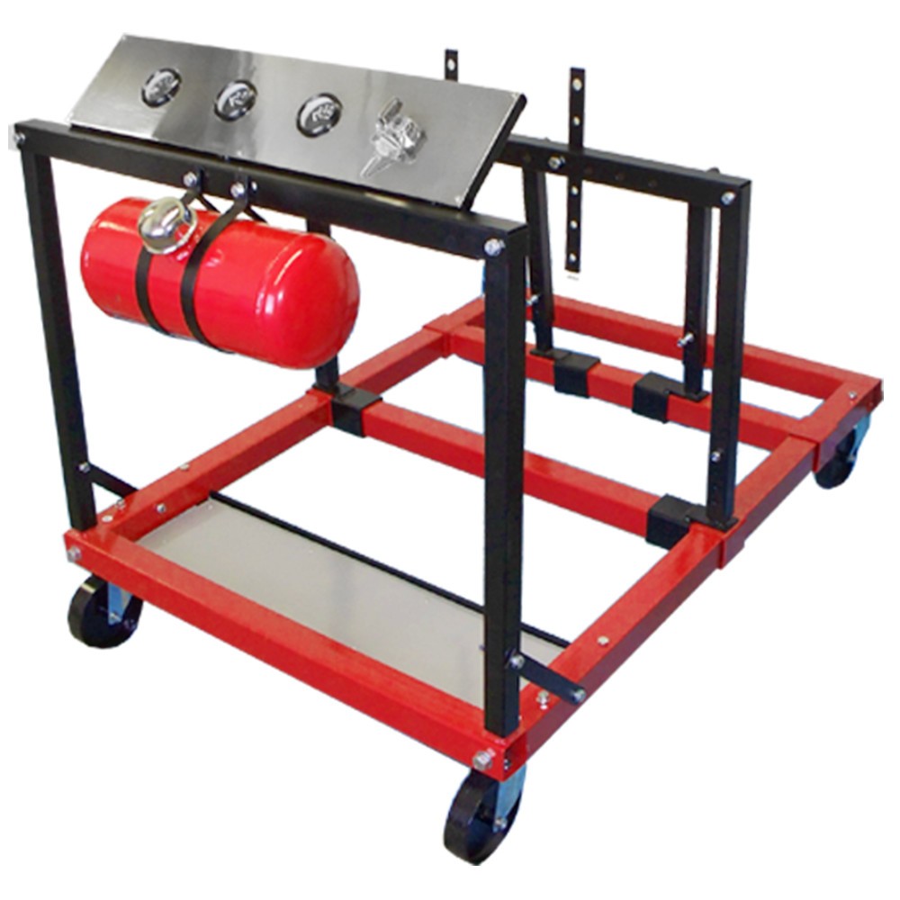 Mobile Engine Testing Station Gauge Meters Stand Engine Tester