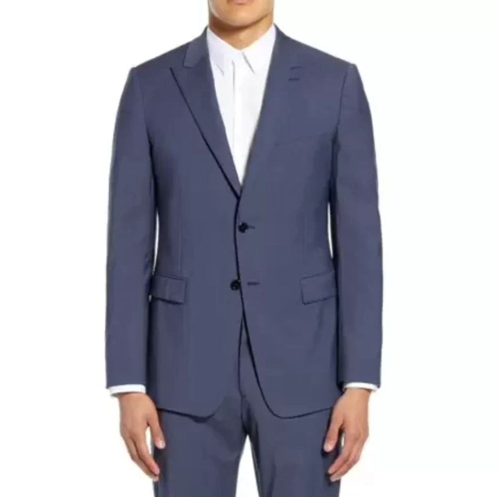 THEORY Chambers Textured Solid Slim Fit Suit Jacket In Space