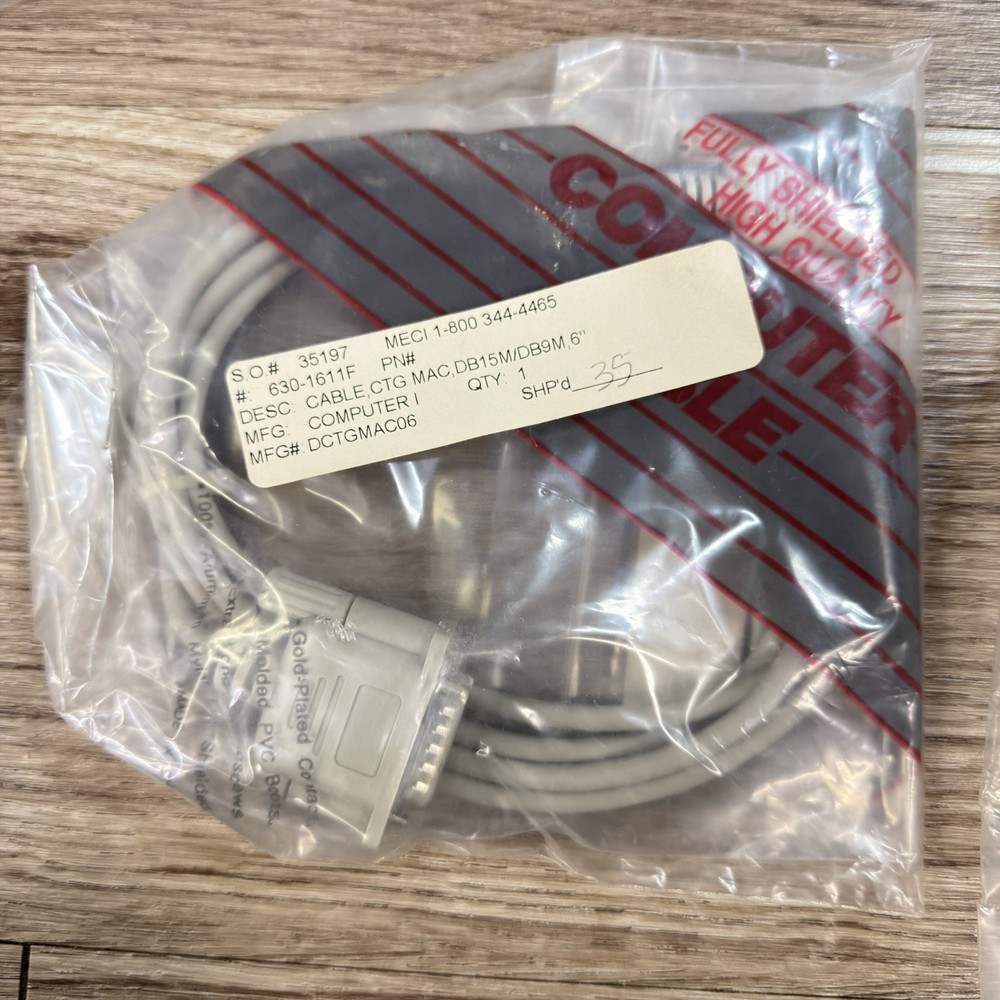 Vintage Computer Cables Adapters Lot Apple Mac VGA Serial Printer UNTESTED