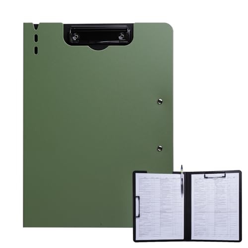 Clipboard Folder, A4 Foldable Clipboard with Horizontal and 1Pack- Green