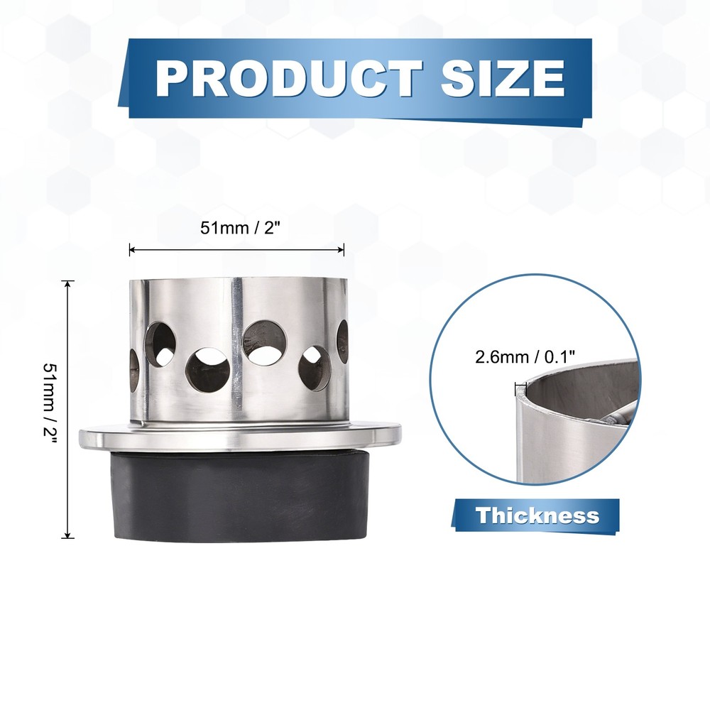 2" x 2" Perforated Casting Flask Vacuum Casting Wall Flanged with Base