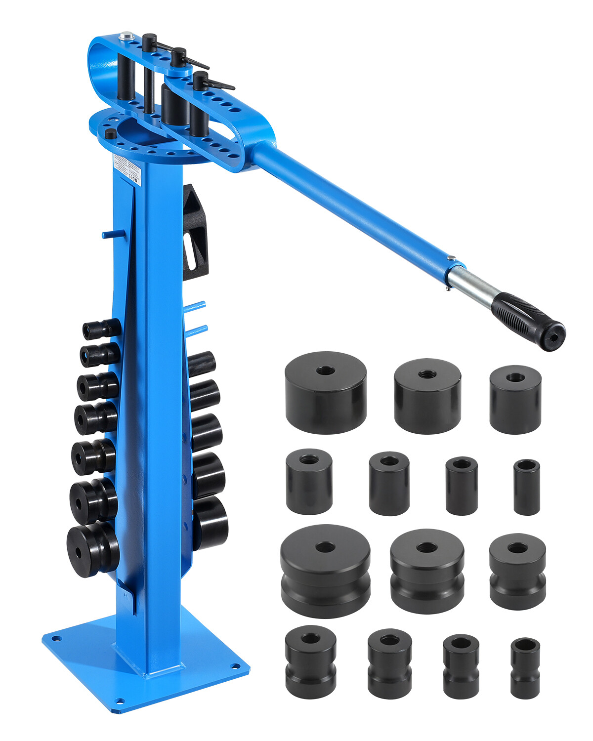 Manual Pipe Bender Max 2" O.D. Pipe Tube Bending Tool with 14 Bending Dies